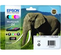 Epson 24 Original Ink Cartridge C13T24284011 Black, Cyan, Light Cyan, Magenta, Light Magenta, Yellow Multipack Pack of 6