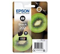 Epson Kiwi Singlepack Photo Black 202 Claria Premium Ink. Colour ink type: Dye-based ink Cartridge capacity: Standard Yield Black ink volume: 4.1 ml Printing colours: Photo black Quantity per pack: 1