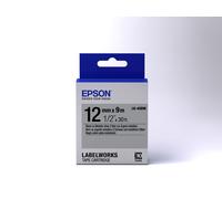 Epson Label Cartridge Metallic LK-4SBM Black/Silver 12mm (9m)
