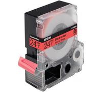 Epson Label Cartridge Pastel LC-6RBP9 Black/Red 24mm (9m)