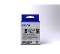 Epson Label Cartridge Reflective LK-5SBR Black/Silver 18mm (1.5m)
