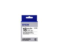 Original Epson LK-5WBN Black on White 18mm Label Tape Cartridge (C53S655006)