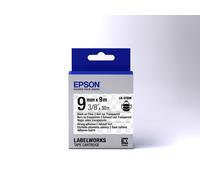 Epson Label Cartridge Strong Adhesive LK-3TBW Black/Clear 9mm (9m)