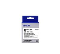 Epson LK-3WBW (9m) 9mm Label Cartridge Strong Adhesive (Black/White)