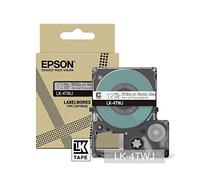 Epson LabelWorks[Matte Clear/Black 24mm LK-6TBJ]tape compatible with LW-C410 and LW-C611
