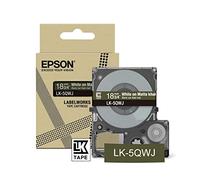 Epson LabelWorks[Matte Khaki/White 18mm LK-5QWJ]tape compatible with LW-C410 and LW-C620