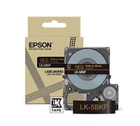 Epson LK-5BKP (C53S672095) Gold on Metallic Black Label Tape Cartridge 18mm x 9m (Original)