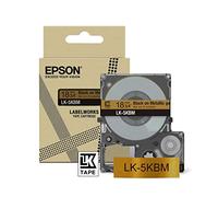 Epson C53S672093/LK-5KBM DirectLabel-etikettes black on gold 18mm x 8m