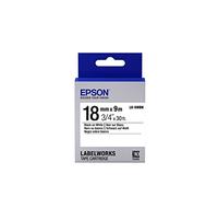 Epson LabelWorks Standard LK (Replaces LC) Tape Cartridge ~3/4" Black on White (LK-5WBN) - for use with LabelWorks LW-400, LW-600P and LW-700 Label Printers