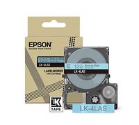 Epson LK-4LAS Grey on Soft Blue Ribbon Label Cartridge 12mm,blue / grey,12 mm