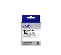 Epson LK-4WBN - Label-Making Tapes (Black on White, LabelWorks LW-1000P LabelWorks LW-300 LabelWorks LW-400 LabelWorks LW-400VP LabelWorks LW-600P, Box, 1.2 cm, 9 m)
