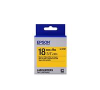 Epson Label Cartridge Pastel LK-5YBP Black/Yellow 18mm (9m)