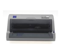 Epson LQ-630 Dot matrix flat-bed printer, 24 pins, 80 column, original + 4 copies, 300 cps HSD (10 cpi), Epson ESC/P2 -