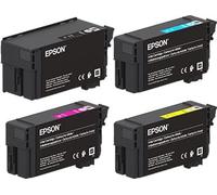 Epson Original Ink Cartridges Multipack T40 T40D1 Black XL 80 ml + T40C2, T40C3, T40C4 XD2 Cyan, Magenta, Yellow, Standard 26 ml for SureColor SC-T2100 SC-T3100 SC-T5100
