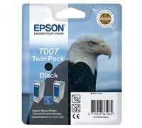 Epson Original T007402 T007 Ink Cartridge, Twin Pack, Black, Genuine
