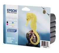 Epson T048740 Original Epson T0487 Six Colour Multi Pack (B/C/M/Y/LC/LM) Ink Cartridges