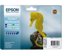 Genuine Epson T0487 Ink Cartridge Multi Pack 6 x inks - Vat included
