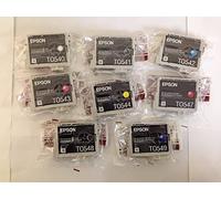 Epson Original T0540/T0541/T0542/T0543/T0544/T0547/T0548/T0549 Ink Cartridges for Stylus Photo R800, R1800