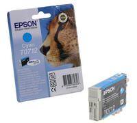 NEW Genuine Original Epson Cheetah T0712 Cyan Ink Cartridge (C13T07124012)