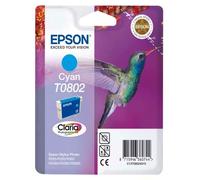 Epson T0802 Cyan Hummingbird Genuine Ink, Claria Photo HD Ink Cartridge
