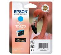 Epson Original T0872 UltraChrome Hi-Gloss2 Cyan Ink Cartridge, Genuine