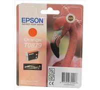 Epson Original T0879 UltraChrome HI-Gloss2 Orange Ink Cartridge, Genuine