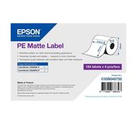 Epson PE Matte Label - Die-Cut Roll 184 labels BOX OF 4 ROLLS (C33S045732)