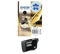 EPSON 16XL ink cartridge black high capacity 12.9ml 500 pages 1-pack RF-AM blister