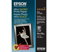Epson Ultra Glossy Photo Paper, 100 x 150 mm, 300g/m², 20 Sheets