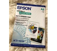 EPSON PHOTO QUALITY GLOSSY PAPER A4 20 SHEETS 210 X 294 UNOPENED S041126 INK JET
