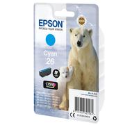 Epson Polar bear Singlepack Cyan 26 Claria Premium Ink