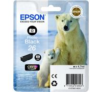 Epson Polar bear Singlepack Photo Black 26 Claria Premium Ink