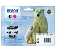 EPSON Polar Bear T2616 Cyan, Magenta, Yellow & Black Ink Cartridges - Multipack, Black & Tri-colour