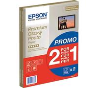 Epson Premium Glossy Photo A4 Paper 2-for-1 (Pack of 15 + 15 Free) C13S042169, White