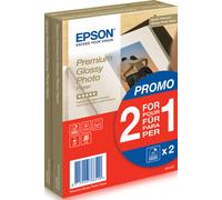 EPSON Premium glossy photo paper inkjet 255g/m2 (A6 paper 100x150mm) 2x40 sheets 1-pack, White