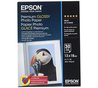 Epson Premium Glossy Photo Paper - 13x18cm - 30 Sheets White Premium-gloss