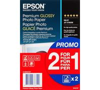 Epson Premium Glossy Photo Paper Inkjet 255G/m2 (A6 Paper 100X150mm) 2X40 Sheets 1-Pack, White