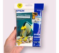 Epson Premium Glossy Photo Paper Sheets 6x4"(15x10cm) 50 Sheets