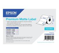 Epson Premium Matte Label - Die-cut Roll: 102mm x 76mm 1570 labels White Inkjet Acrylic Permanent Matte Epson TM-C3400BK Epson TM-C3400-LT Epson ColorWorks C7500G Epson ColorWorks C7500 ColorWorks...