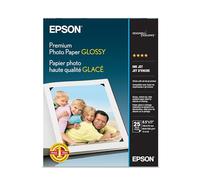 Epson Premium Photo Paper Glossy (8.5x11 Inches, 25 Sheets) (S042183),White