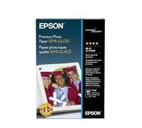 Epson Premium Photo Paper SEMI-Gloss (4x6 Inches, 40 Sheets) (S041982) | High-gloss, heavyweight paper creates durable, smudge- and water-resistant photos for albums and frames