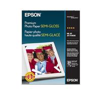 Epson Premium Photo Paper Semi-Gloss Letter Size 8.5x11 20 Sheets S041331