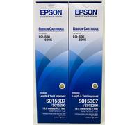 EPSON S015307 Original Black Ribbon For EPSON LQ-630/LQ-630S (X 2 Pieces)