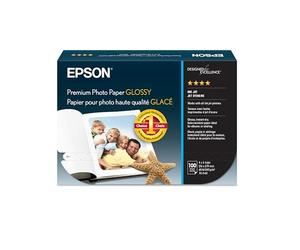 Epson S041727 Premium Photo Paper, 68 lbs, High-Gloss, 4 x 6 (Pack of 100 Sheets)