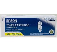 Epson S050669 0669 Original Yellow Toner Aculaser C1700/C1750/CX17NF [A Box]