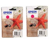 EPSON Single Pack Magenta 603 Star Fish Ink | 2.4ml Pack of 2