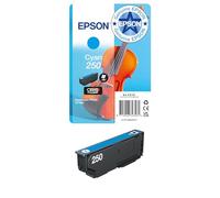 Epson 250 Violin Singlepack Genuine Ink Cartridge| Cyan | 1x 4.8ml | Brand-made for optimal results