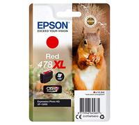 EPSON Singlepack Red 478XL Claria Photo HD Ink Squirrel