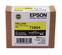 Epson Singlepack Yellow T580400. Colour ink type: Pigment-based ink Colour ink volume: 80 ml Printing colours: Yellow Quantity per pack: 1 pc(s)
