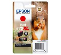 EPSON Singlepack Red 478XL Squirrel Clara Photo HD Ink